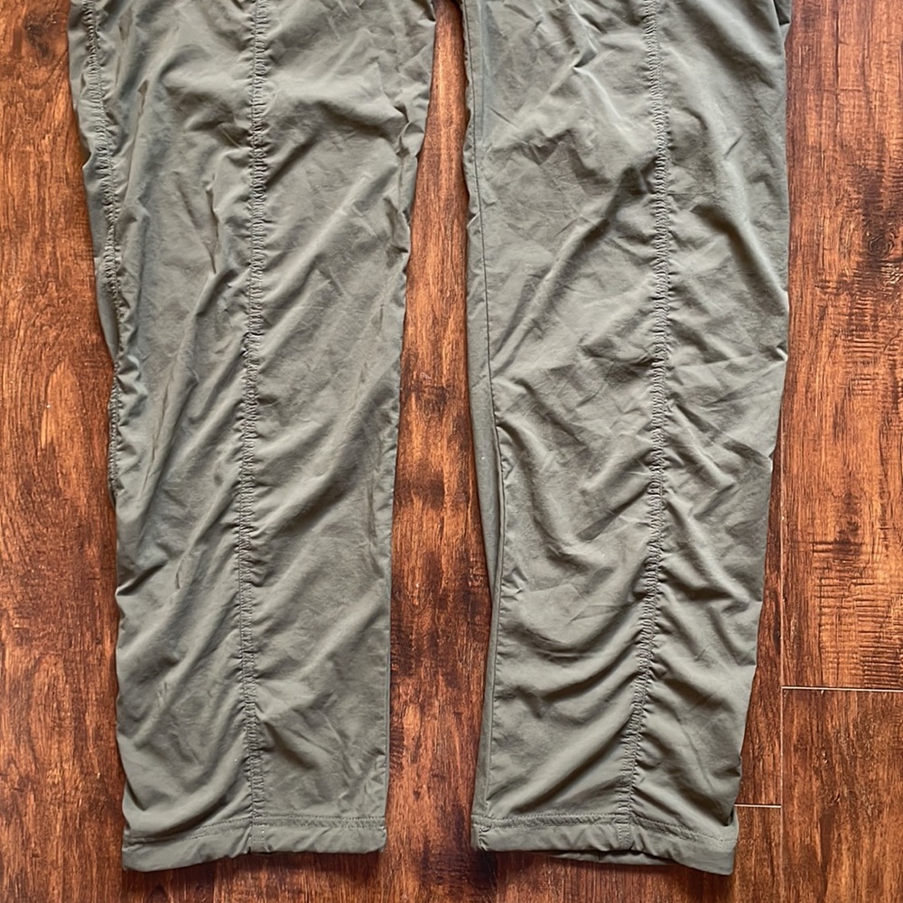 Prana Lightweight Quick Dry Adjustable Waist Ankles Pants Olive Green XL Joggers - Picture 3 of 11